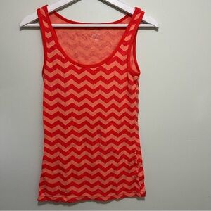 PREOWNED | Just Be® Chevron Print Tank Top – Size Large